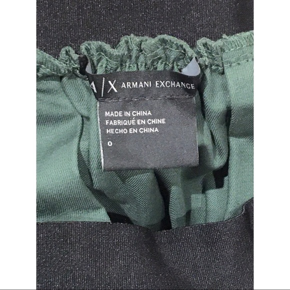 Armani Exchange Green Cotton Midi Length Skirt - Picture 10 of 12